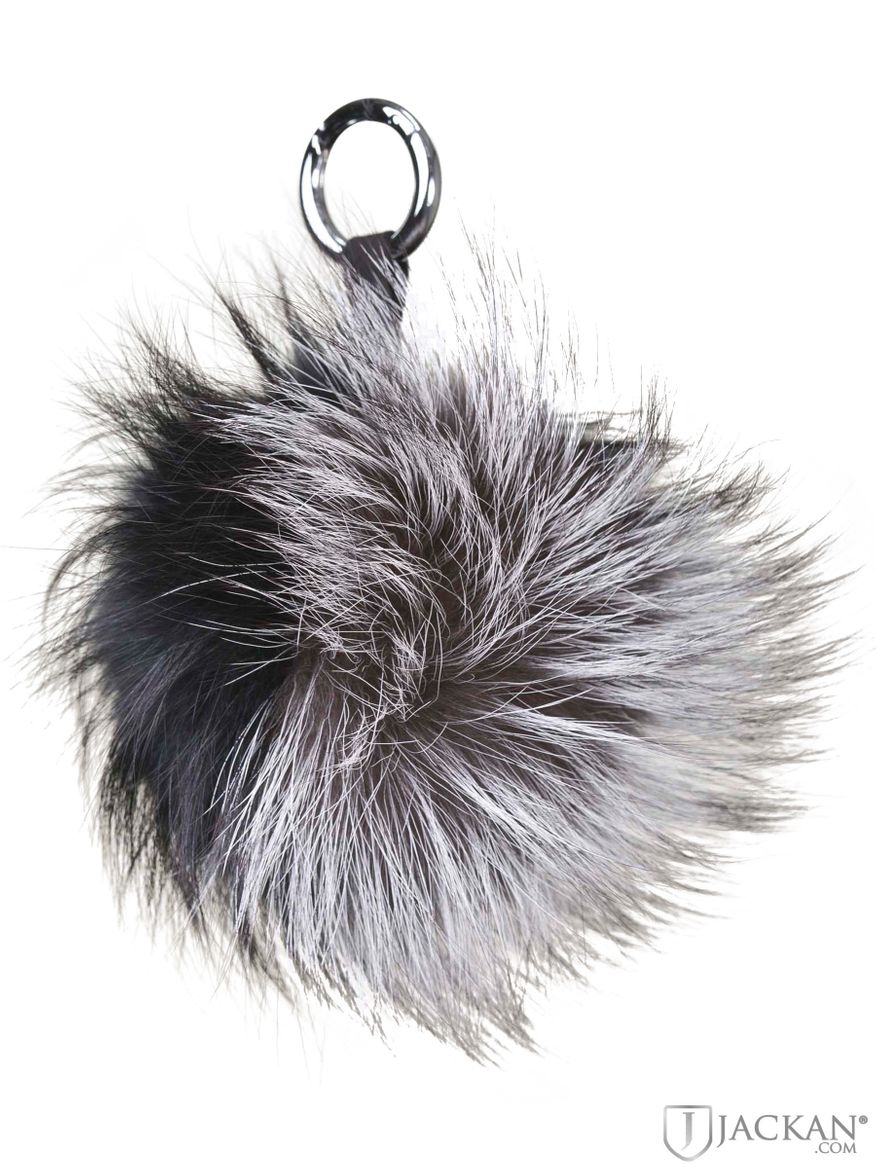 Pom Pom Charm Fur i svart silver från Rock And Blue | Jackan.com