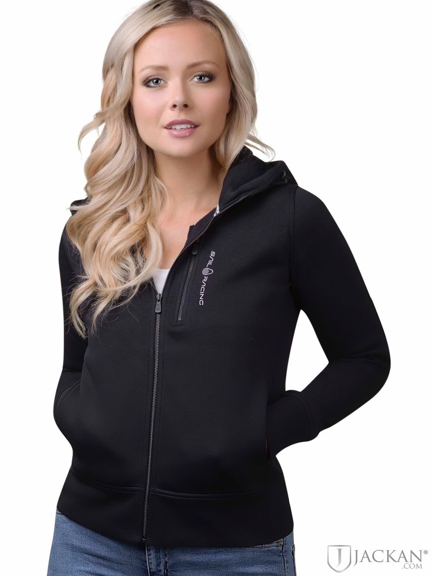 W Gale Zip Hood i svart från Sail Racing | Jackan.com