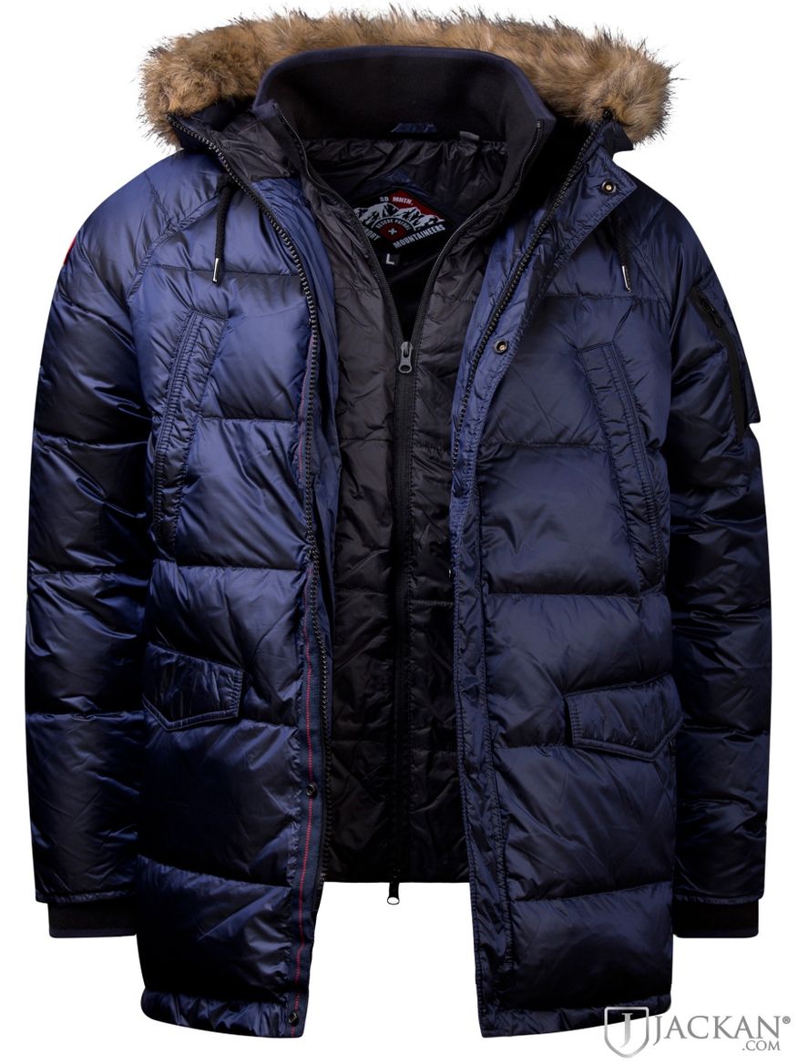 Down SDX Parka i blått från Superdry | Jackan.com