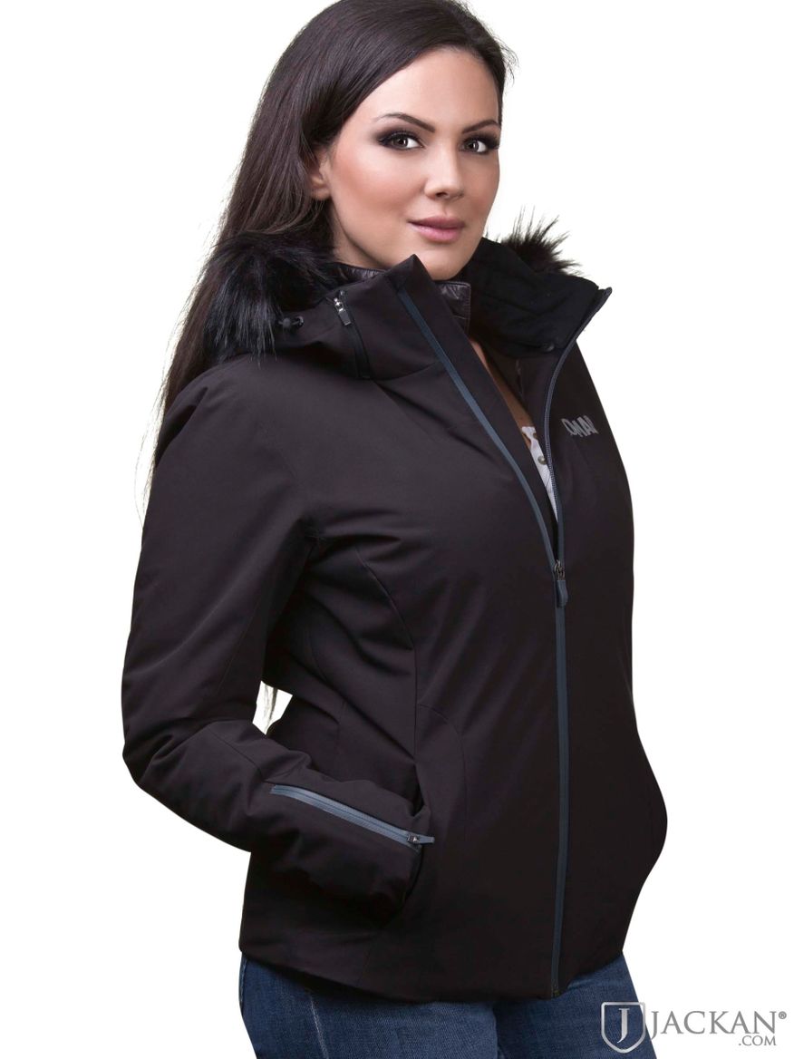 Ladies ski Jacket + Fur i svart från Colmar | Jackan.com