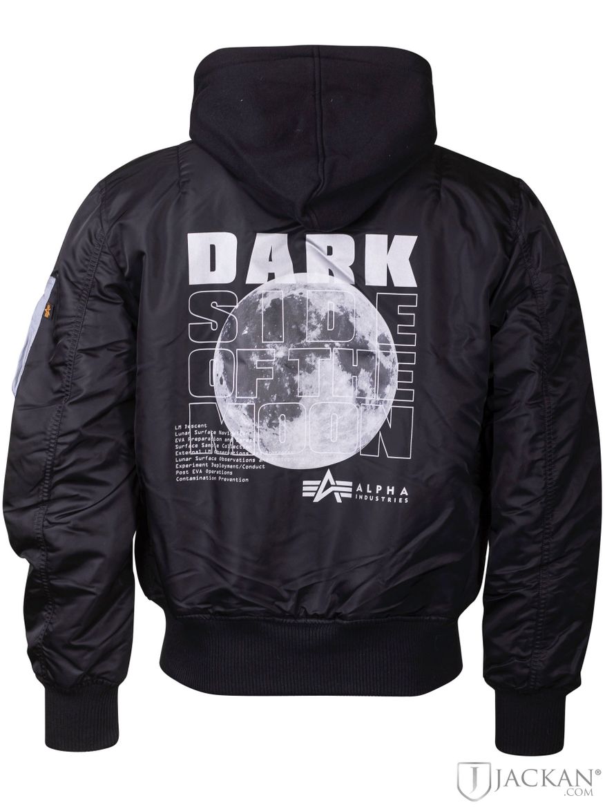 MA1 VF Hood dark Side i svart från Alpha Industries | Jackan.com