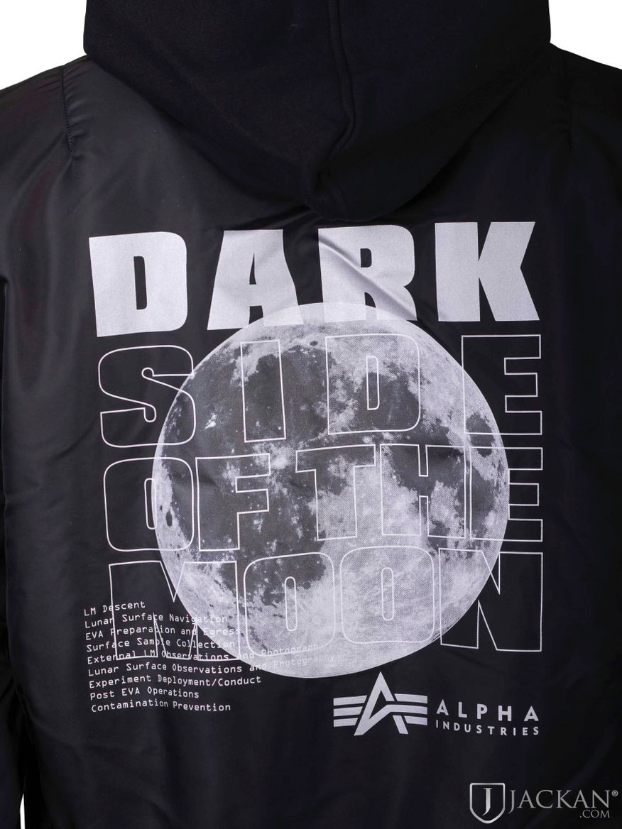 MA1 VF Hood dark Side i svart från Alpha Industries | Jackan.com