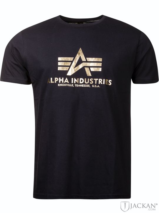 Basic T-Shirt Foil in schwarz von Alpha Industres | Jackan.com
