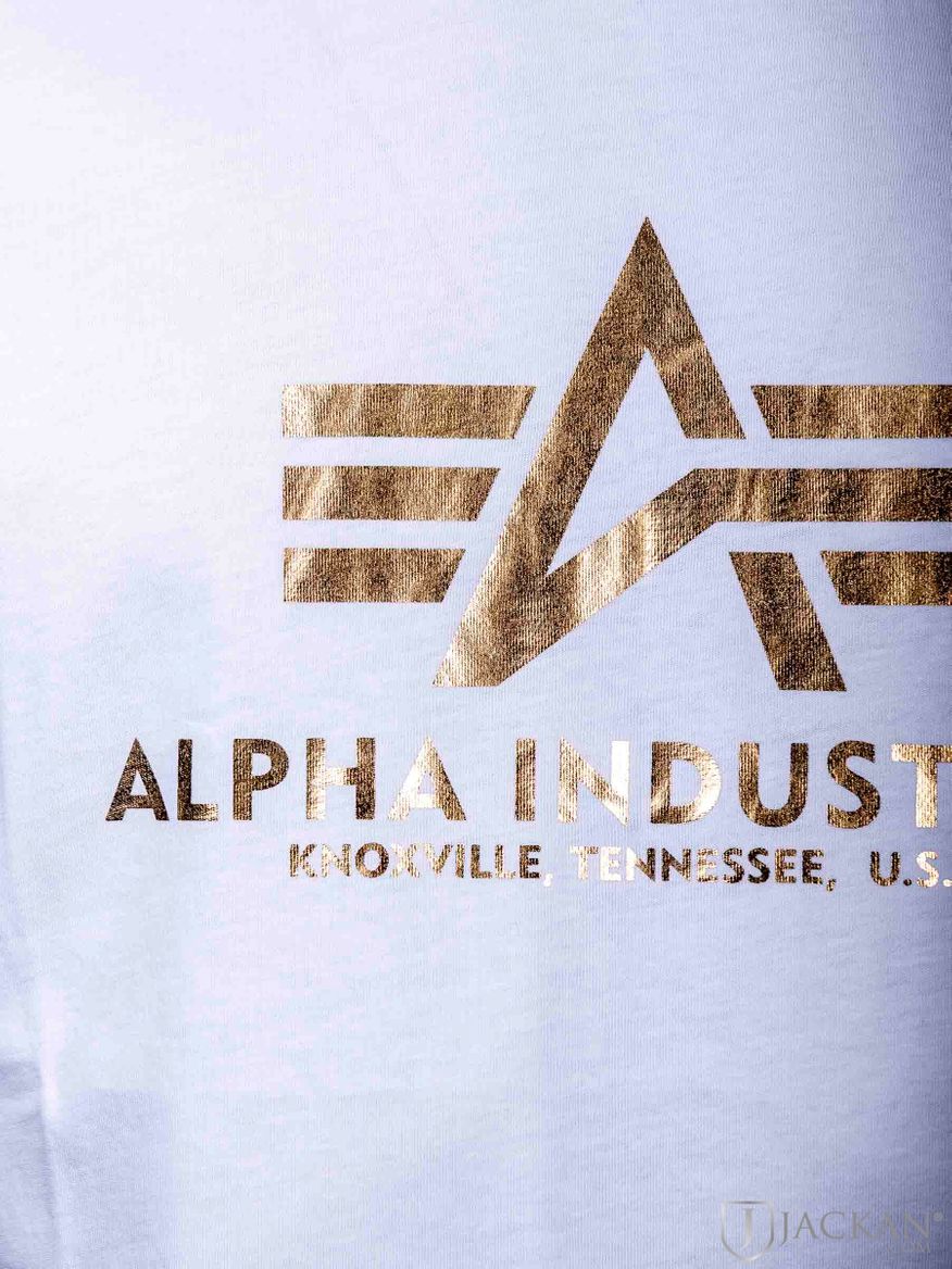 Basic T-shirt Foil i Vit från Alpha Industres | Jackan.com