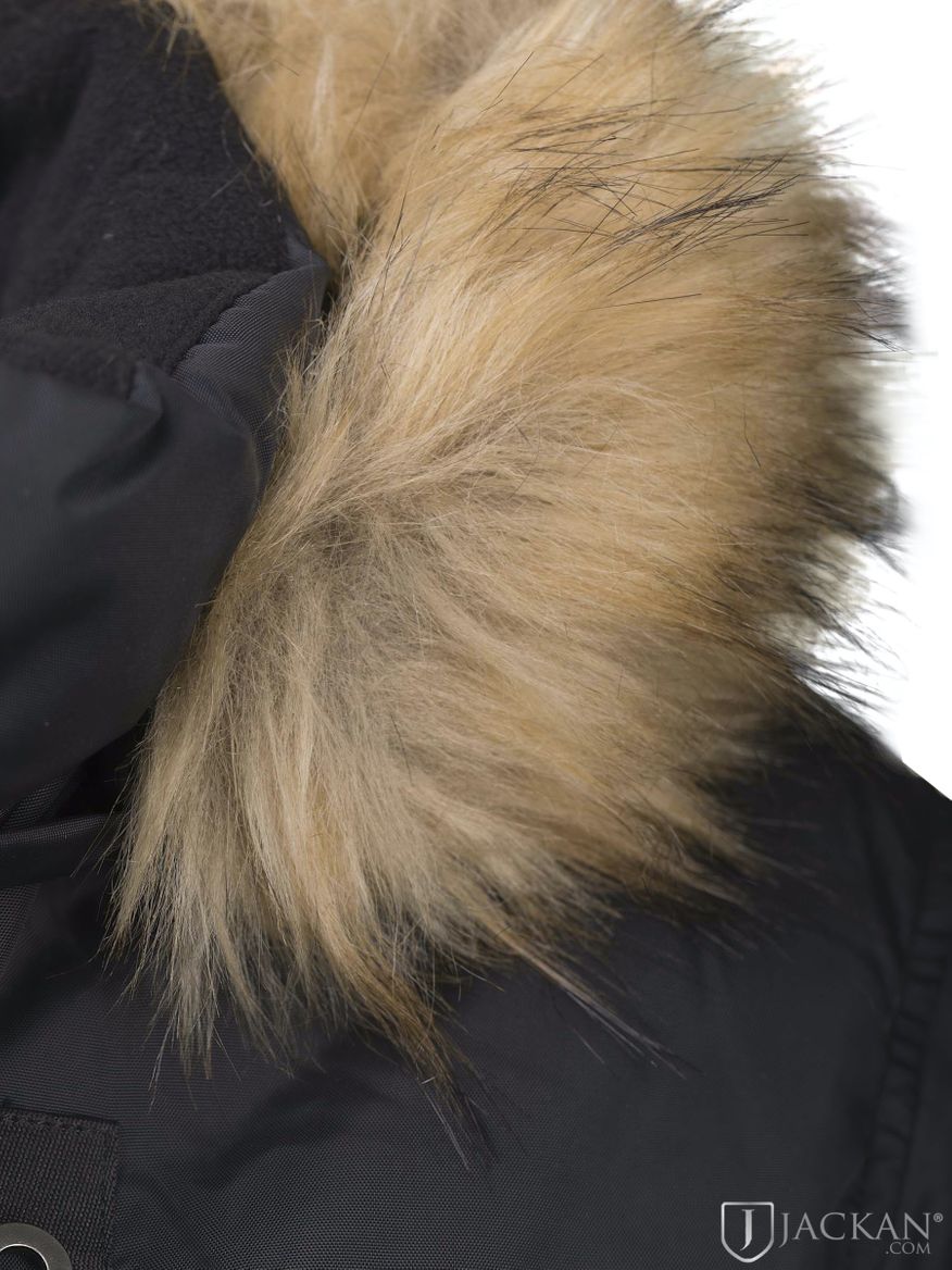 Livigno Fake Fur herrjacka i svart från Hollies | Jackan.com