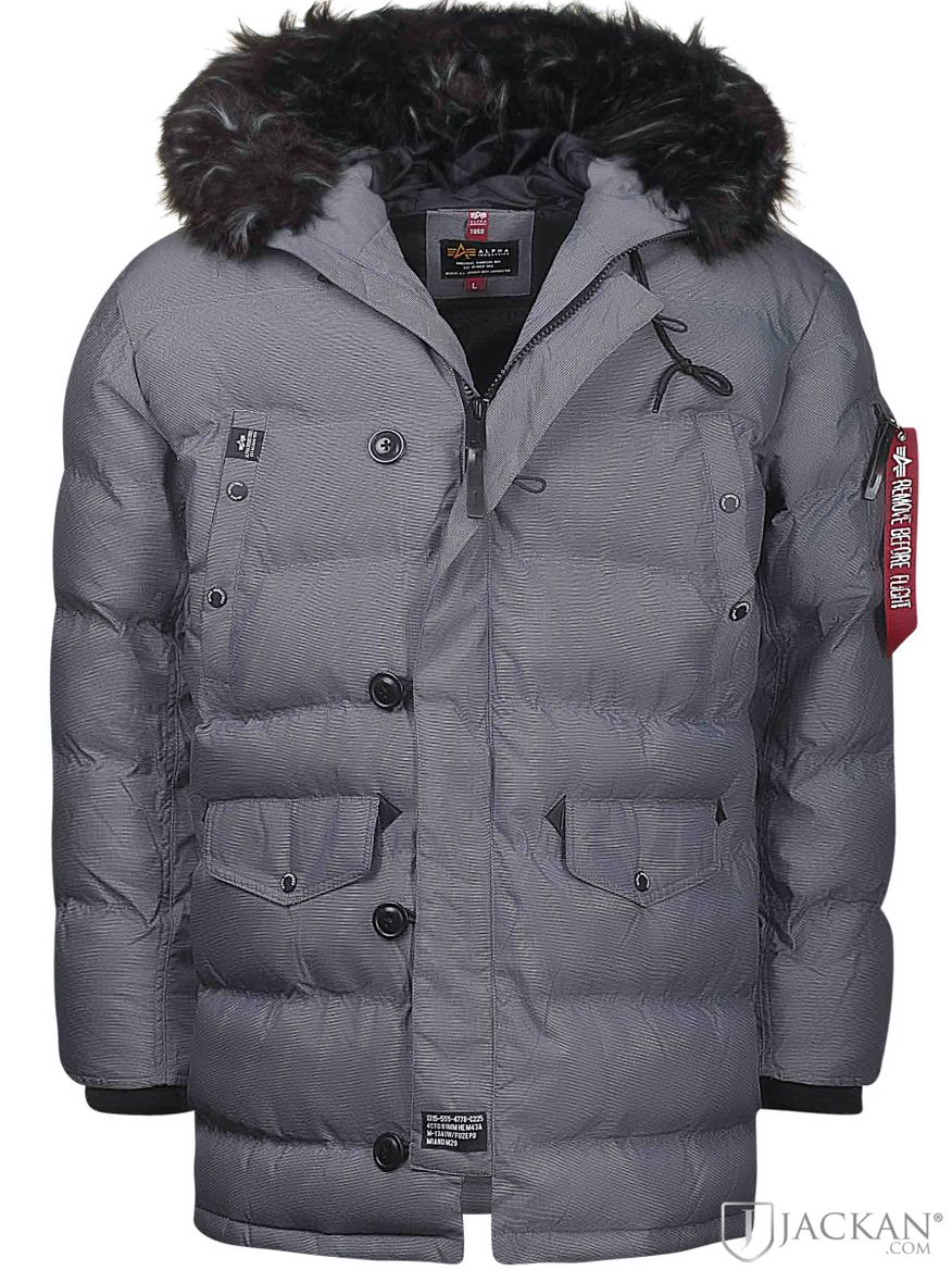 N3B Puffer FD in grau von Alpha Industries | Jackan.com