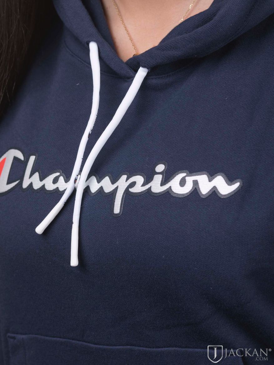 Zaira Hoddie i blå från Champion | Jackan.com