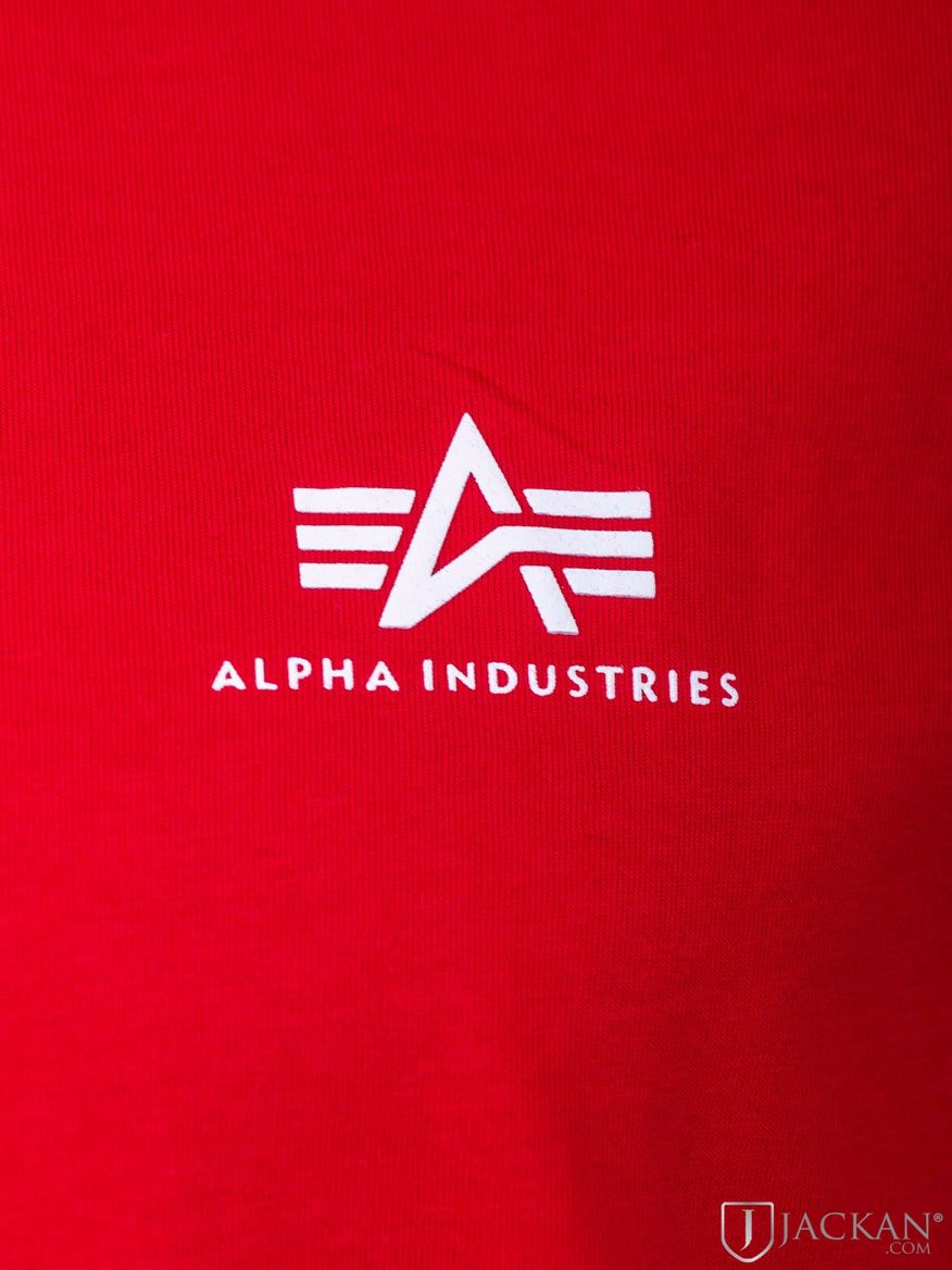 Backprint T in rot von Alpha Industries | Jackan.com