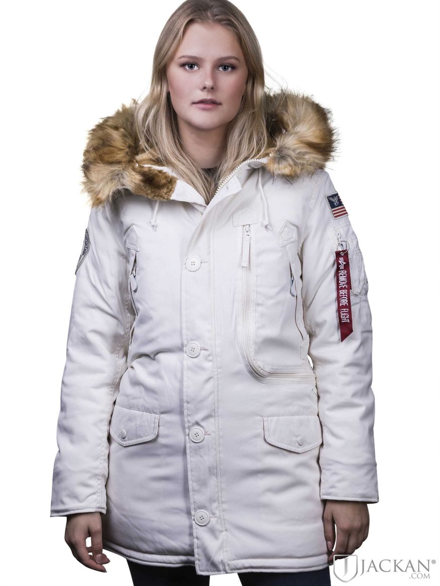 Polar Jacket Wmn in weiß von Alpha Industries | Jackan.com