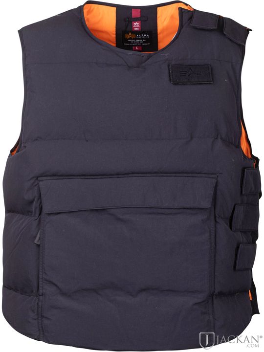 Protector Puffer Vest schwarz von Alpha Industries | Jackan.de