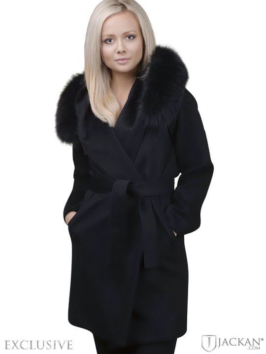 Lucinda Wool Fox in schwarz Hollies | Jackan.de