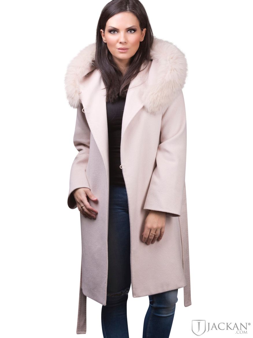 Lucinda Wool Fox i vit från Hollies | Jackan.com