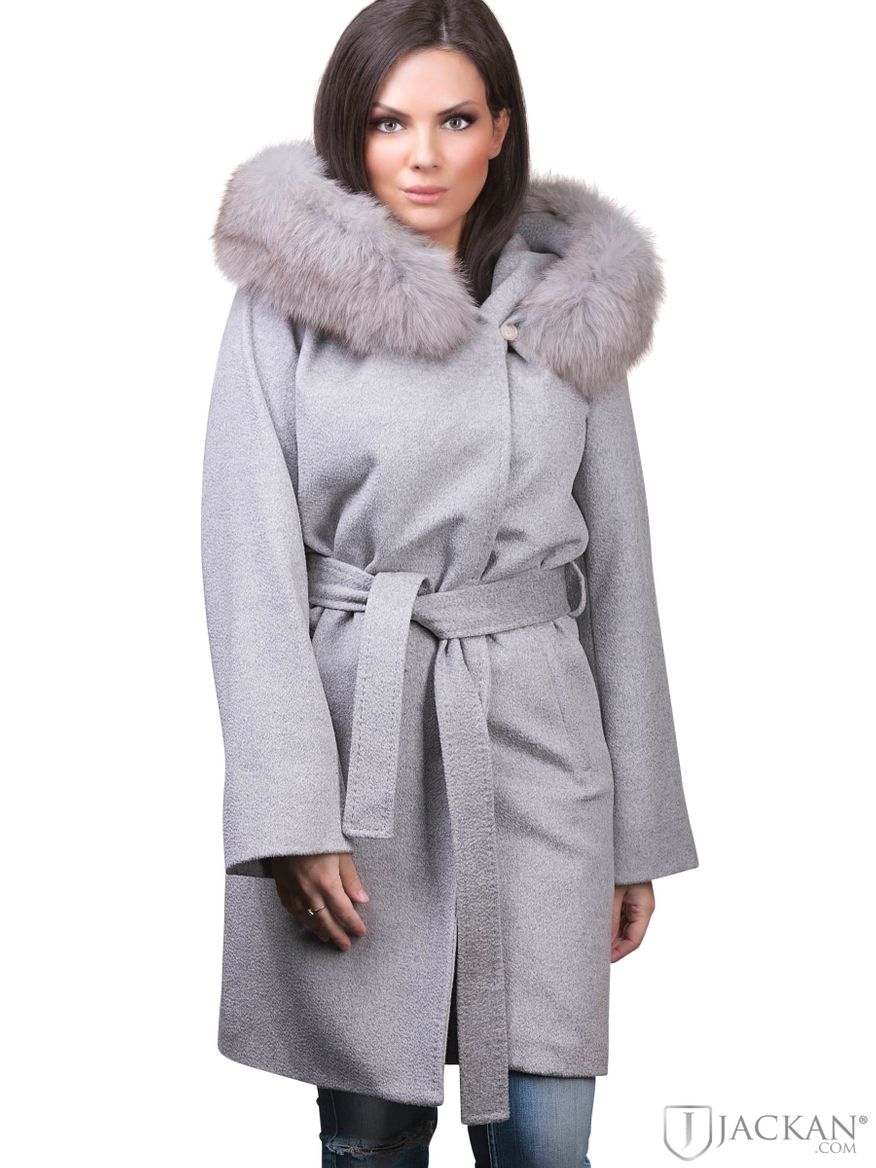 Lucinda Wool Fox i grå från Hollies | Jackan.com