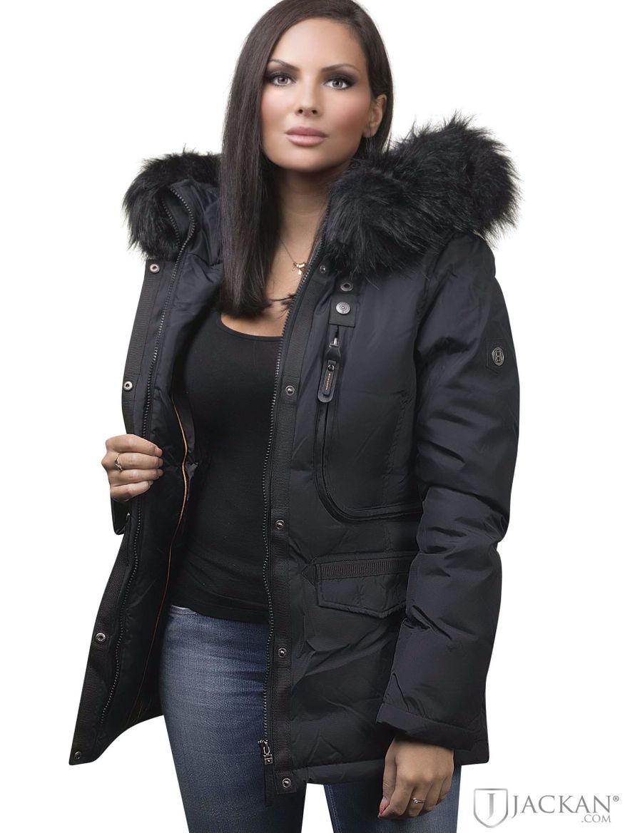 Livigno Fake Fur i svart svart från Hollies | Jackan.com