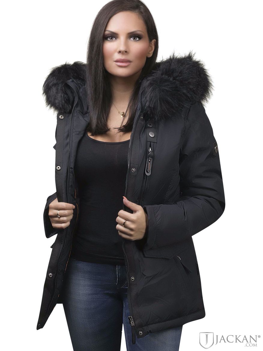 Livigno Fake Fur in schwarz/schwarz von Hollies | Jackan.com