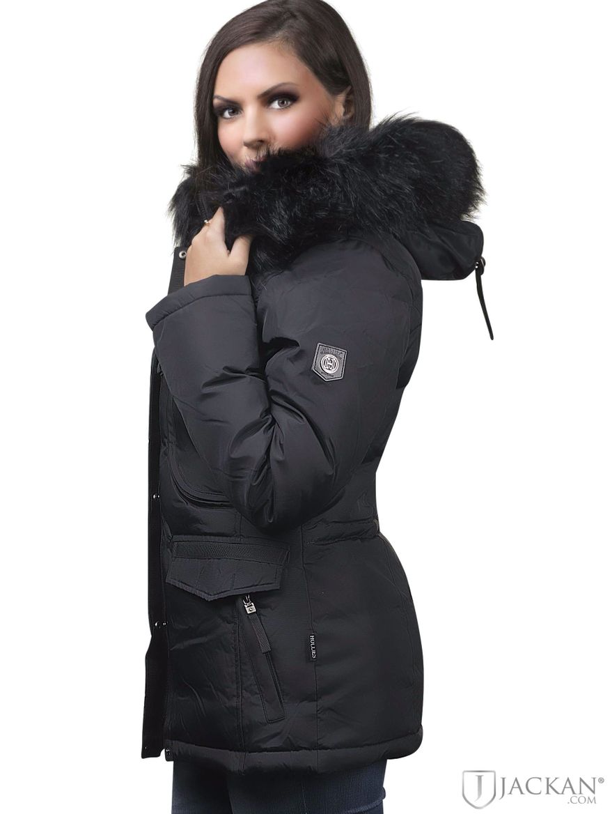 Livigno Fake Fur i svart svart från Hollies | Jackan.com