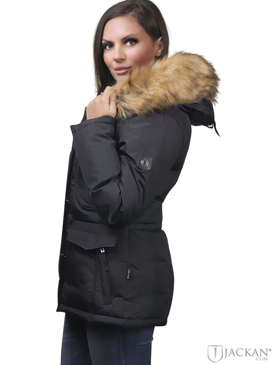 Livigno Fake Fur i svart natur från Hollies | Jackan.com