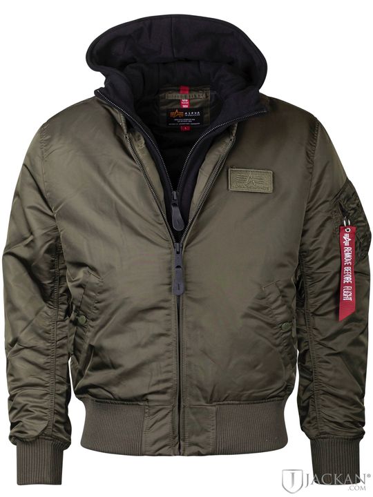 MA-1 D-Tec jacke in Grün von Alpha Industries | Jackan.de