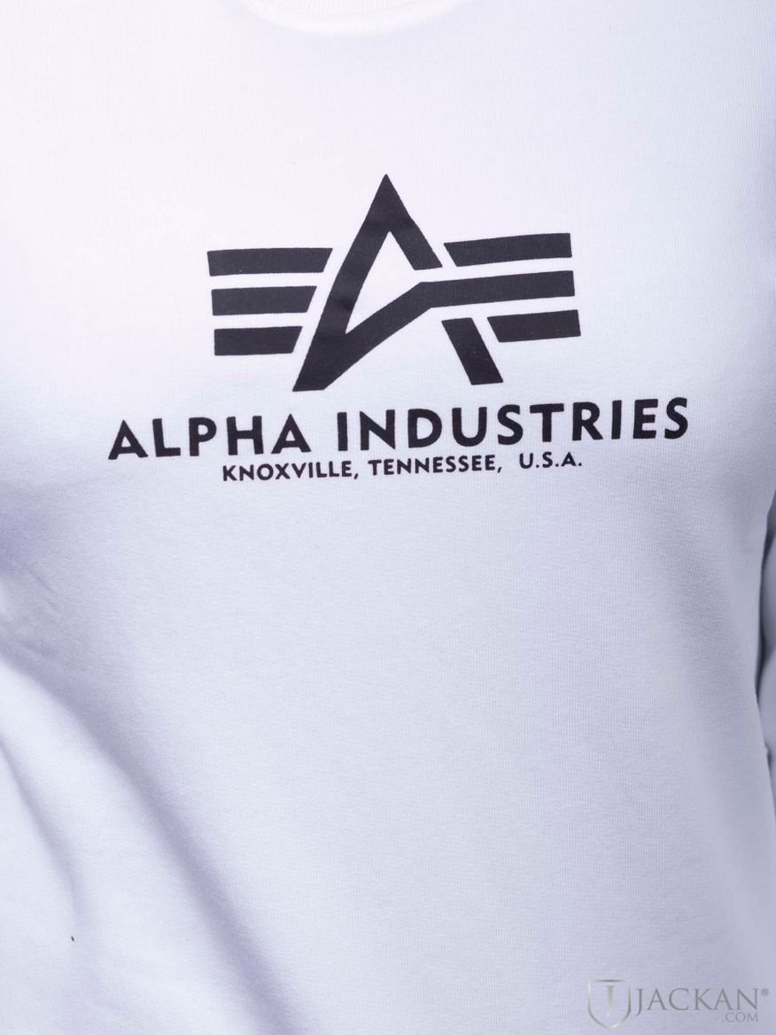 New Basic Sweater Wmn i vit från Alpha | Jackan.com