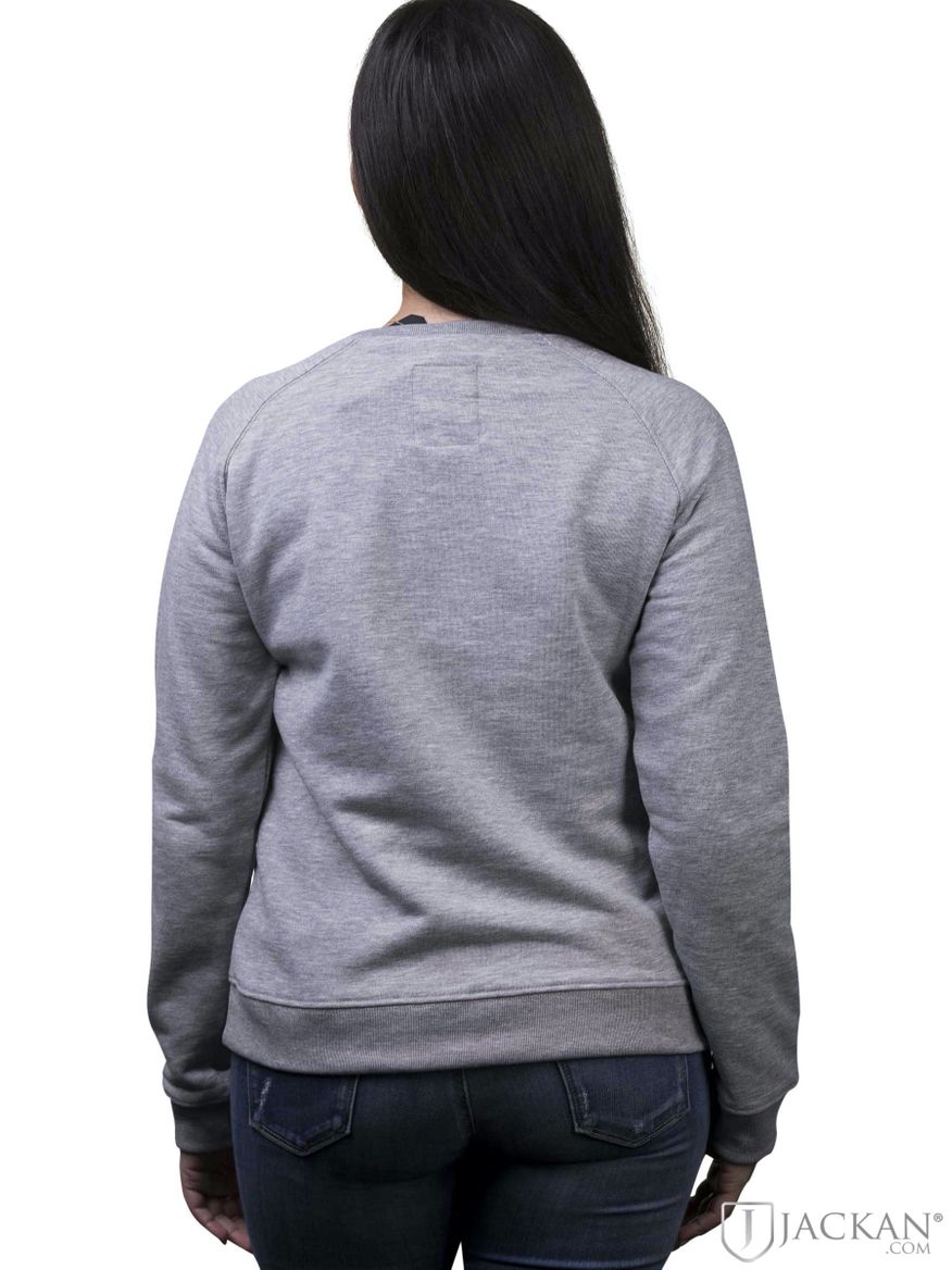 New Basic Sweater Wmn i grå från Alpha | Jackan.com