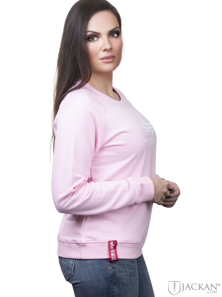 New Basic Sweater Wmn i rosa från Alpha | Jackan.com