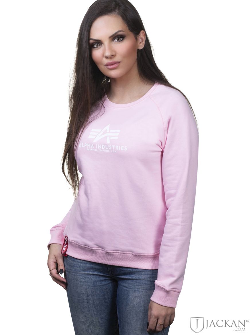 New Basic Sweater Wmn i rosa från Alpha | 