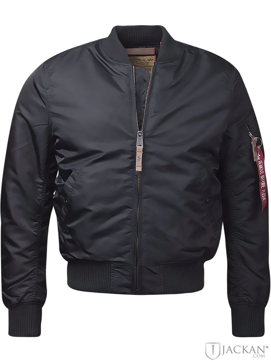 Bomberjacka Ma 1 i svart från Alpha Industries | Jackan.com