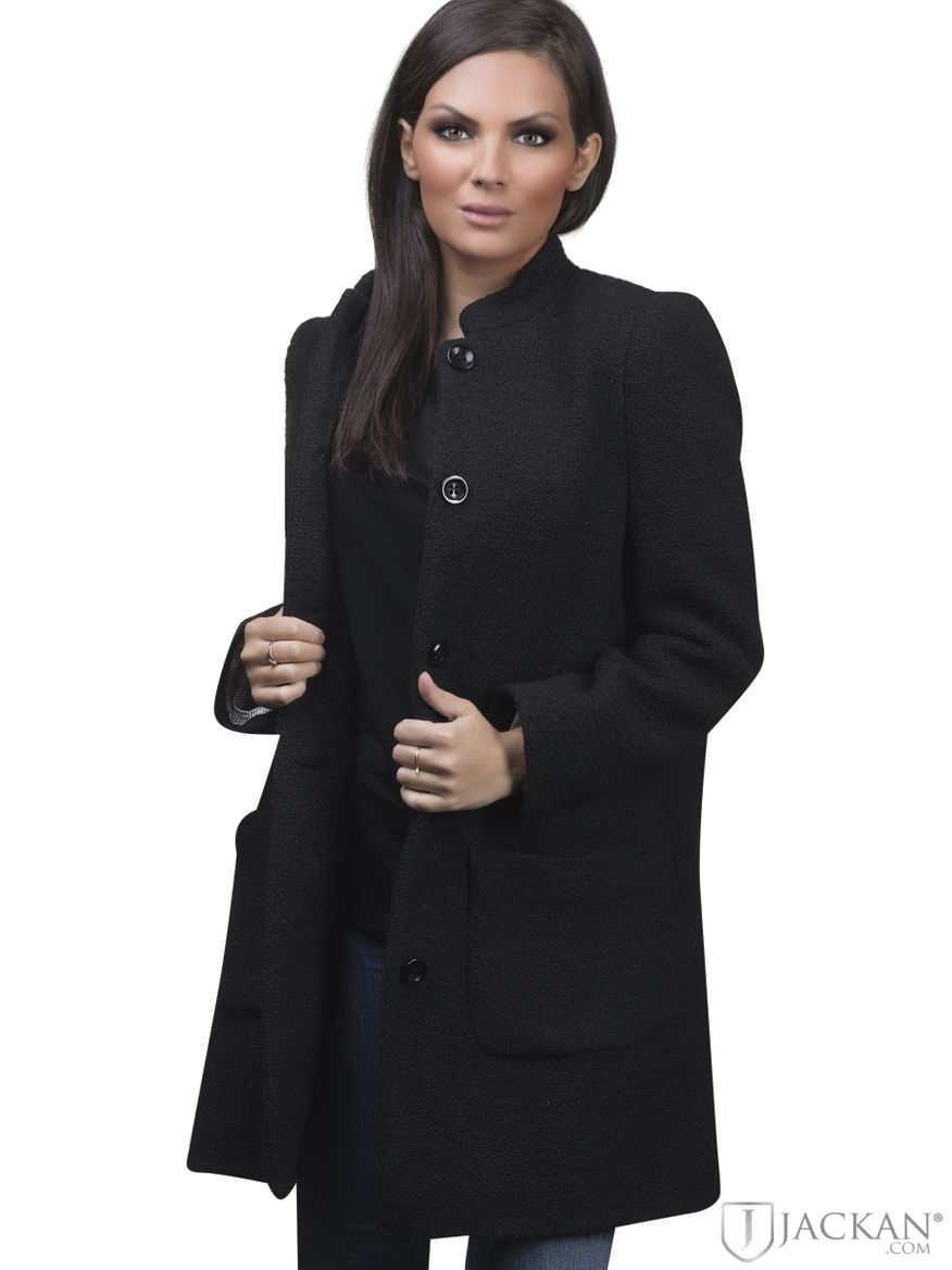 Bouclé Coat in schwarz von Newhouse | Jackan.com