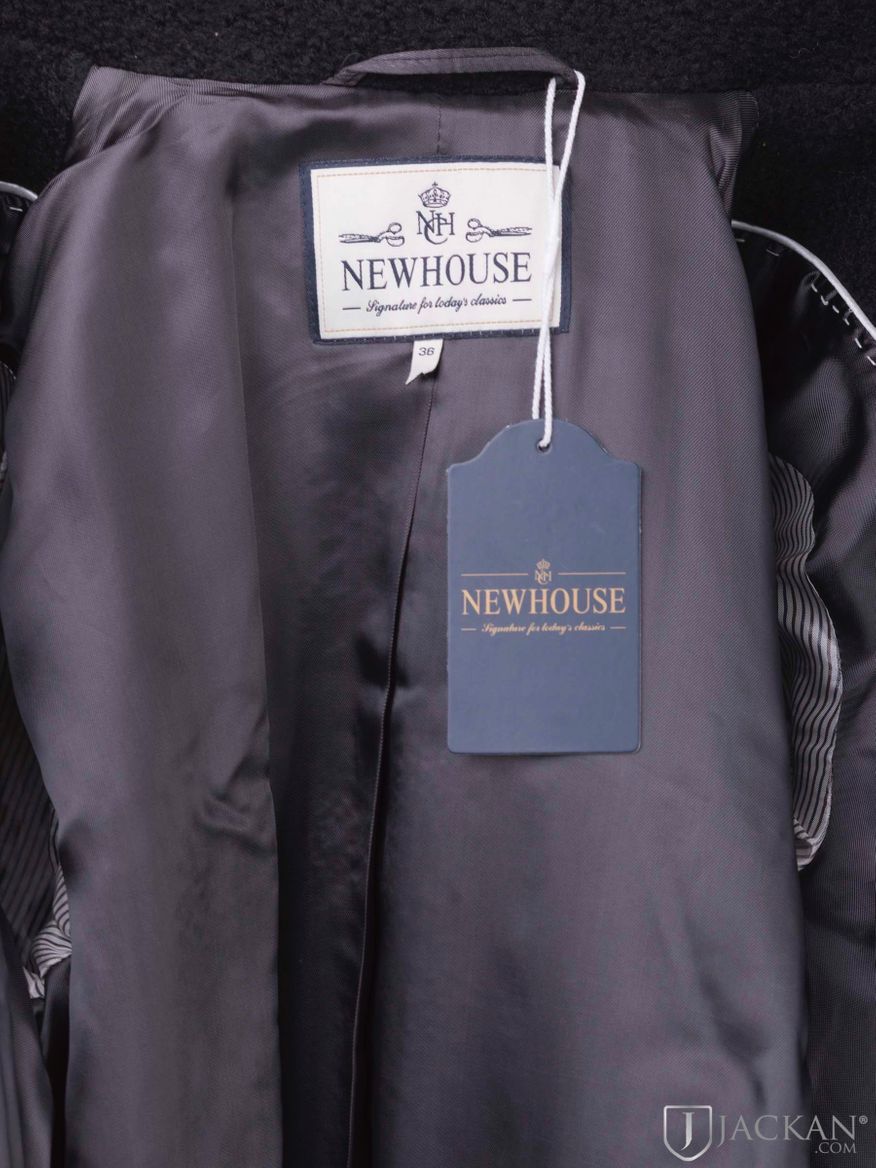 Bouclé Coat i svart från Newhouse | Jackan.com