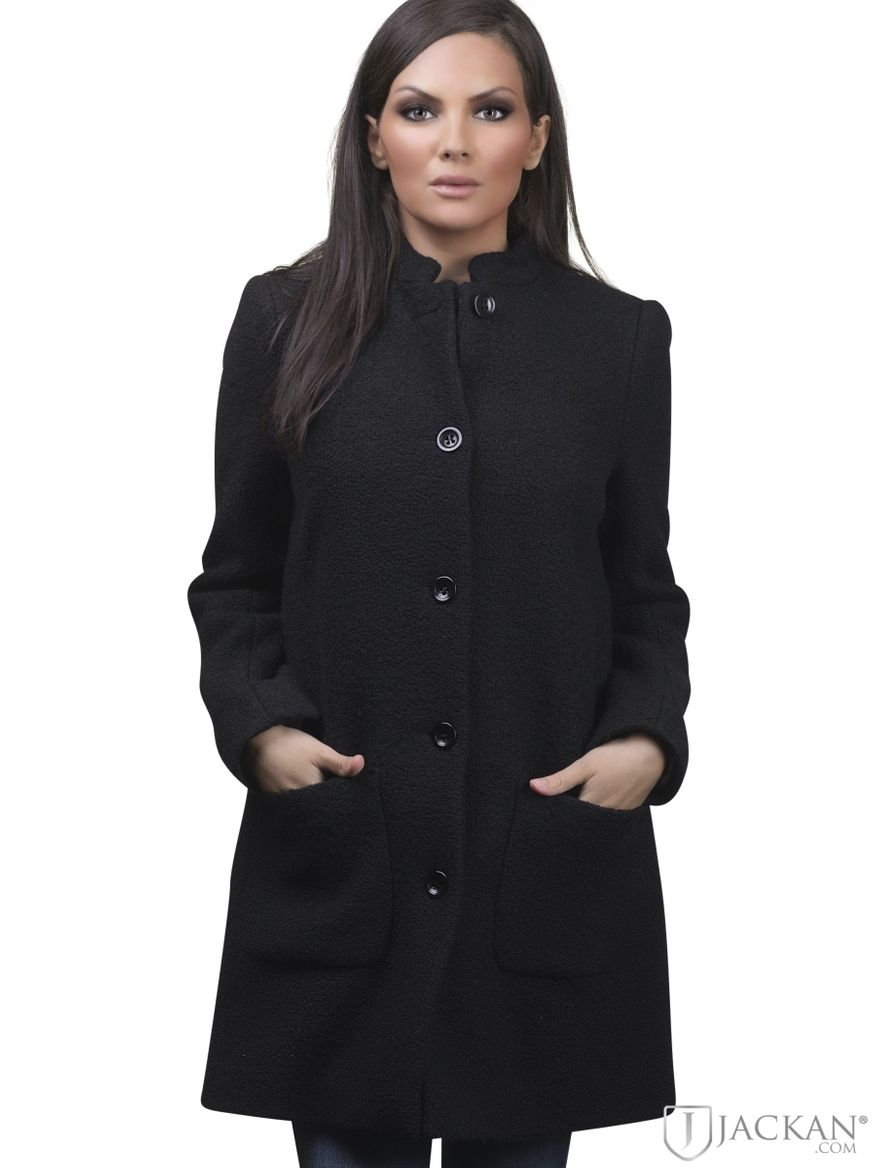 Bouclé Coat in schwarz von Newhouse | Jackan.com