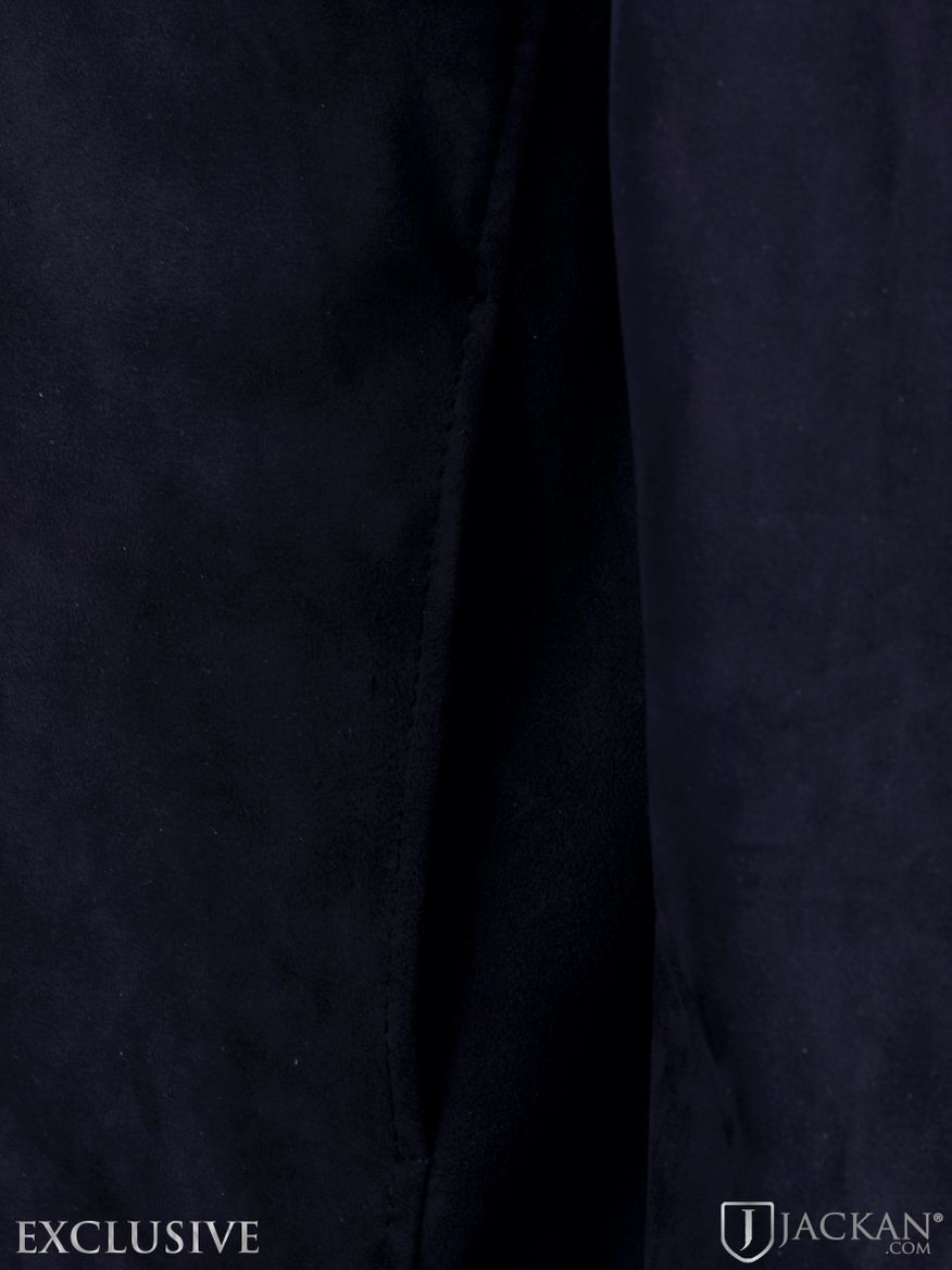Goat Suede Leather i blått från Levinsky | Jackan.com