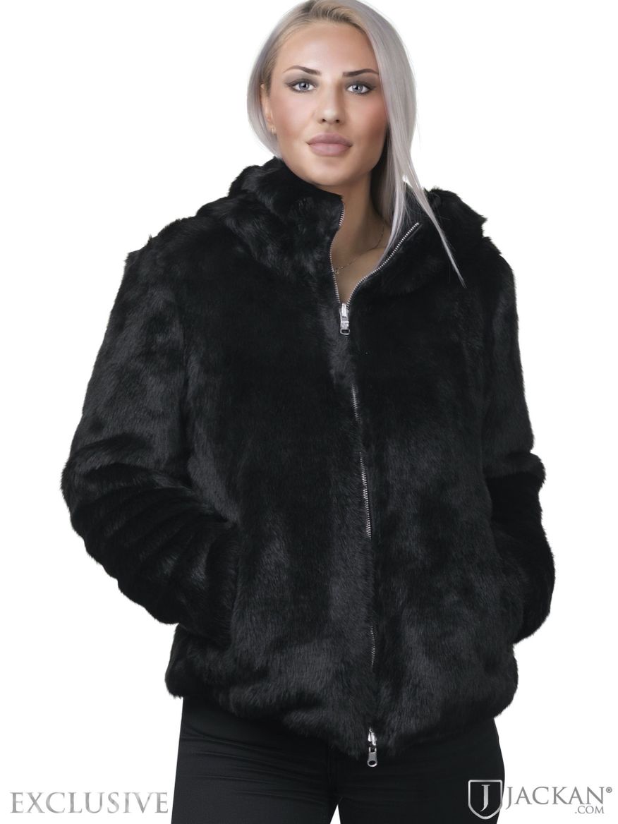 Ladies Fur Jacket AW 18 i svart från Colmar | Jackan.com
