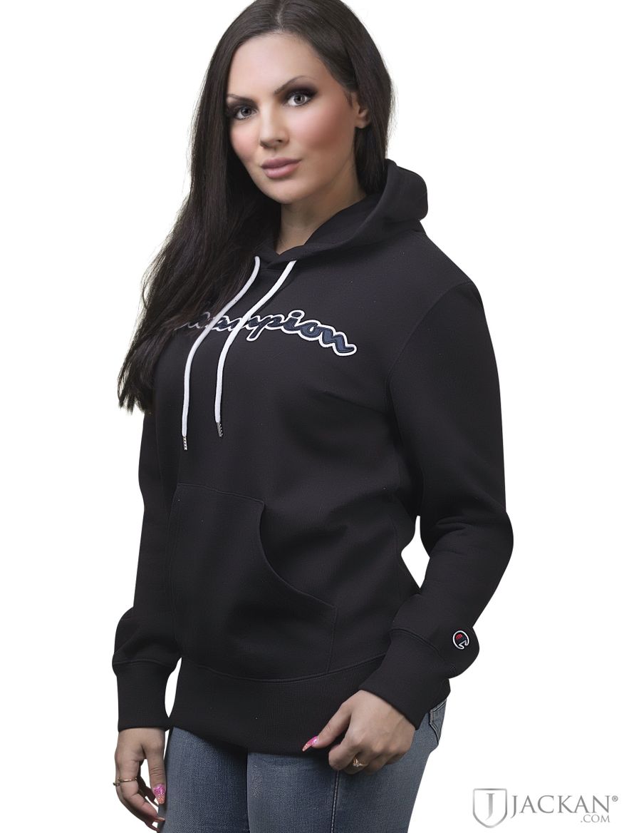 Ladies hoodie i svart från Champion | Jackan.com