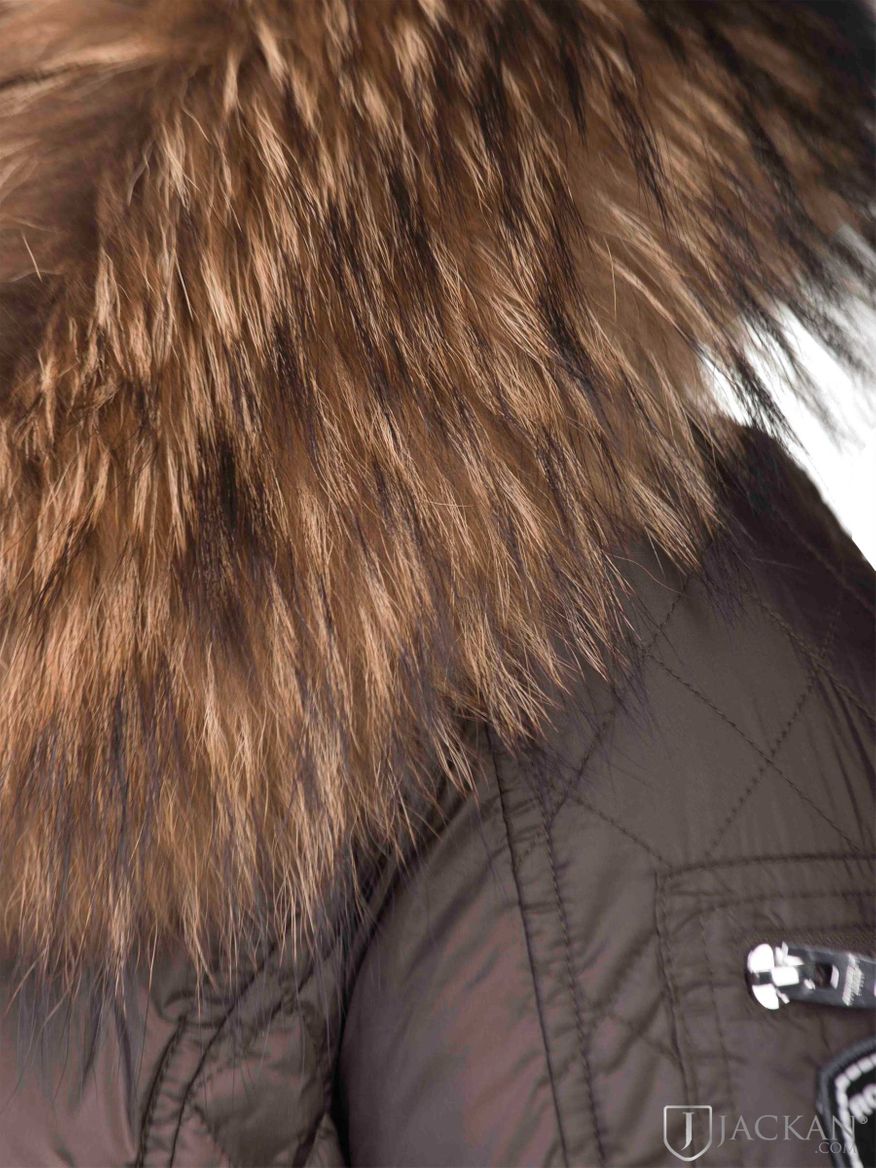 Beam Mid Real Fur i brunt & natur från RockAndBlue | Jackan.com