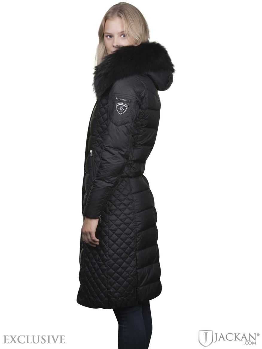 Kesha Real Fur i svart svart från Rock And Blue | Jackan.com