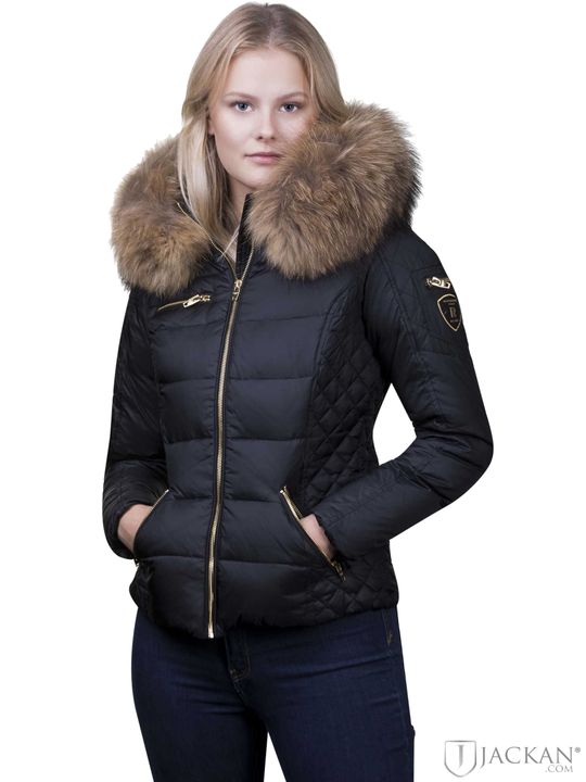 Rita Real Fur i svart natur från Rock And Blue | Jackan.com