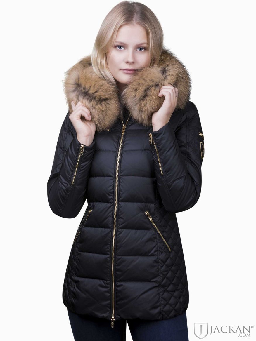 Eve Real Fur i svart natur från Rock And Blue | Jackan.com