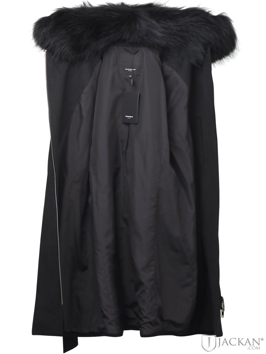 Enya Wool Real Fur i svart svart från Rock And Blue | Jackan.com