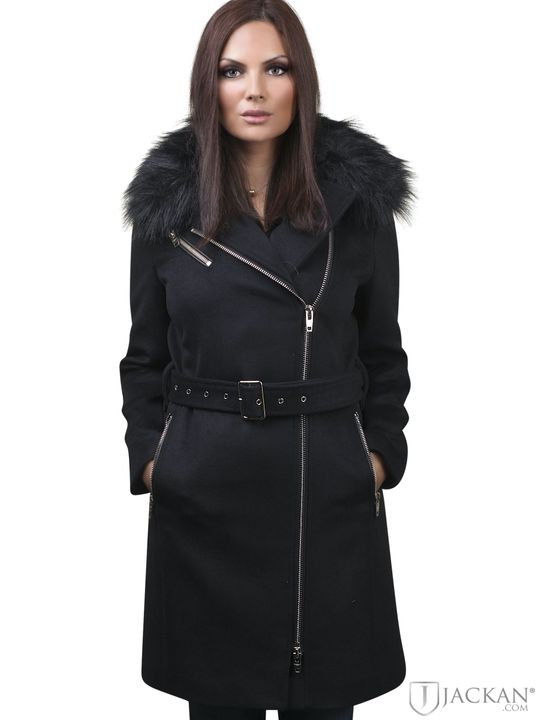 Enya Wool Fake Fur in schwarz von Rock And Blue | Jackan.com