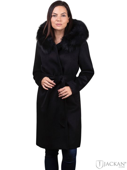 Talia Coat Soft Wool i svart från Rock And Blue | Jackan.com