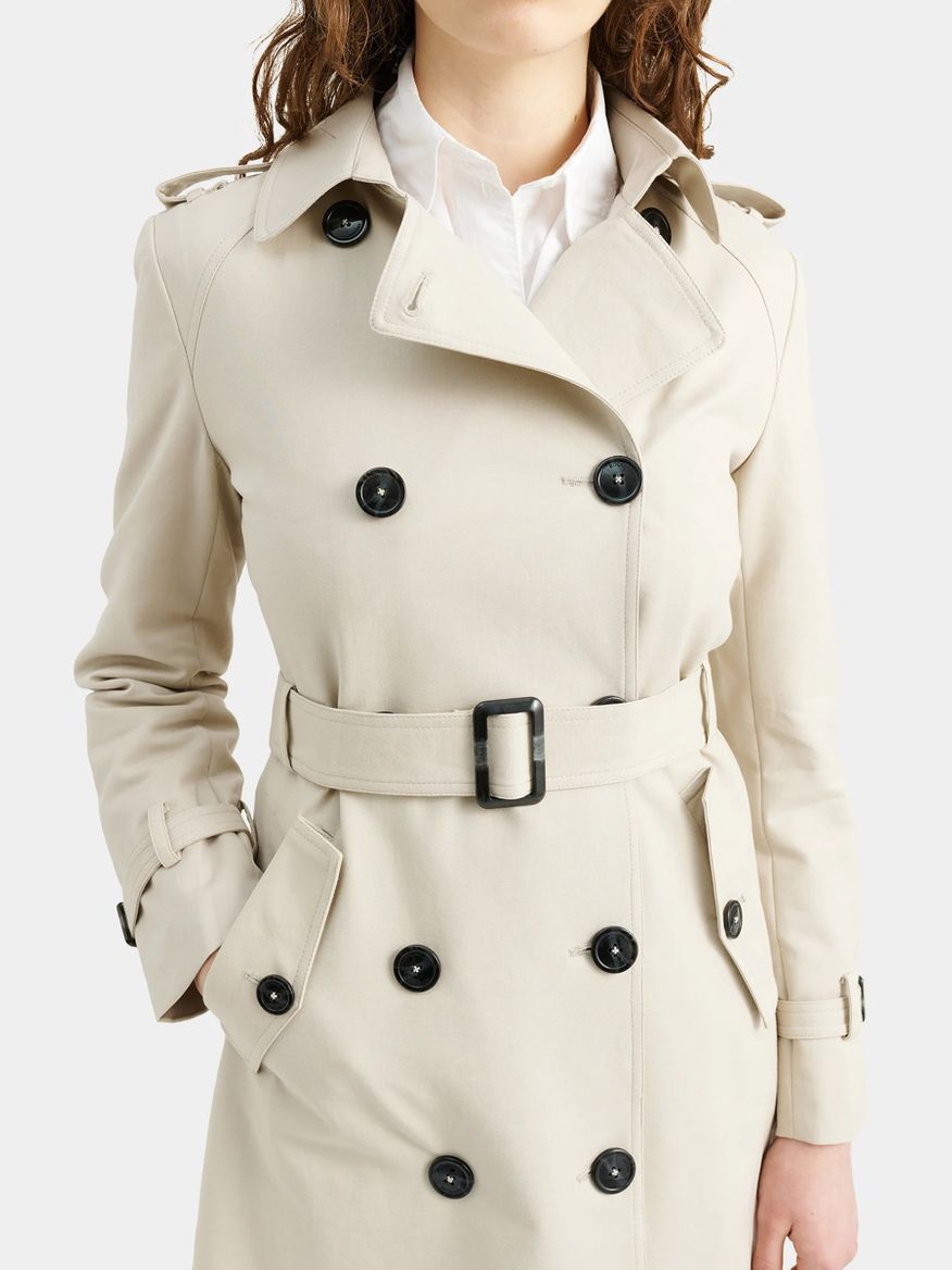 Annie Trenchcoat i Beige från Rock And Blue | Jackan.com