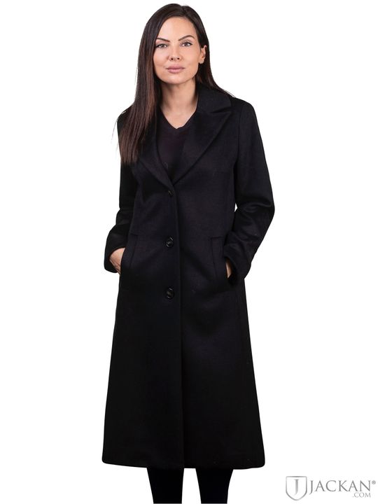 Alessa Coat Soft Wool i svart från Rock And Blue | Jackan.com