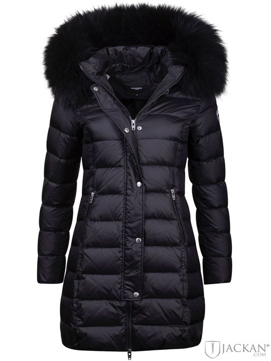 Joyce Coat Real Fur (Svart/Svart)