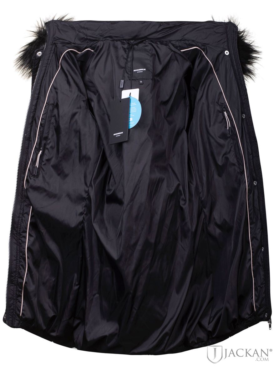 Joyce Mid Coat Fake Fur in schwarz von Rock And Blue | Jackan.de