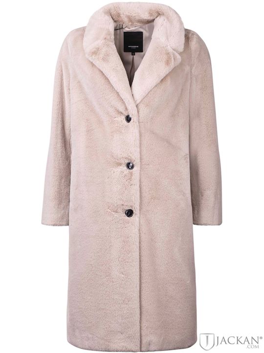 Dilara Coat Faux Fur i beige från Rock And Blue | Jackan.com