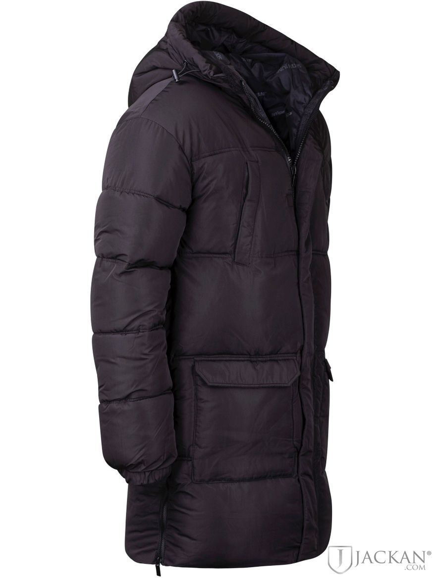 Long Puffer jacket W Hood in schwarz von Sixth June | Jackan.de