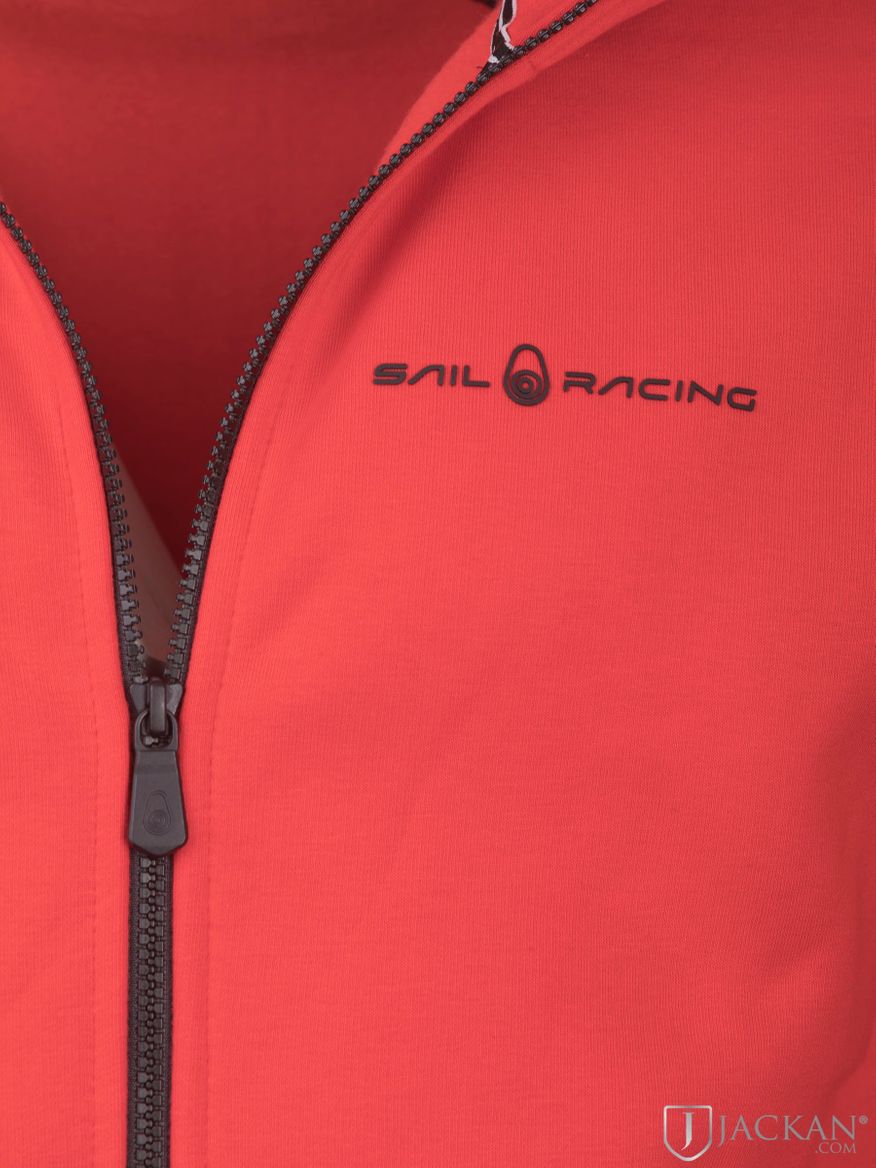 Bowman Logo Zip Hood in rot von Sail Racing | Jackan.com