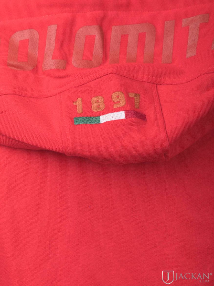 Primes Hoodie i röd från Dolomite | Jackan.com