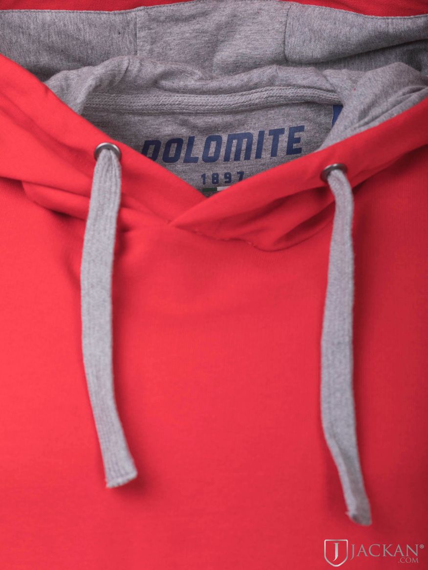 Primes Hoodie i röd från Dolomite | Jackan.com