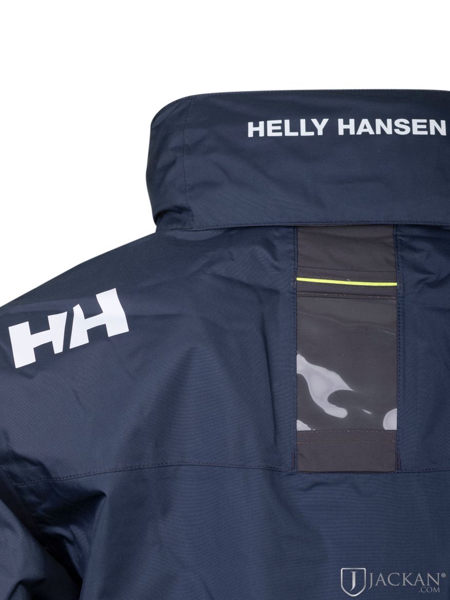 Crew Hooded Midlayer Jacket in blau von Helly Hansen| Jackan.com